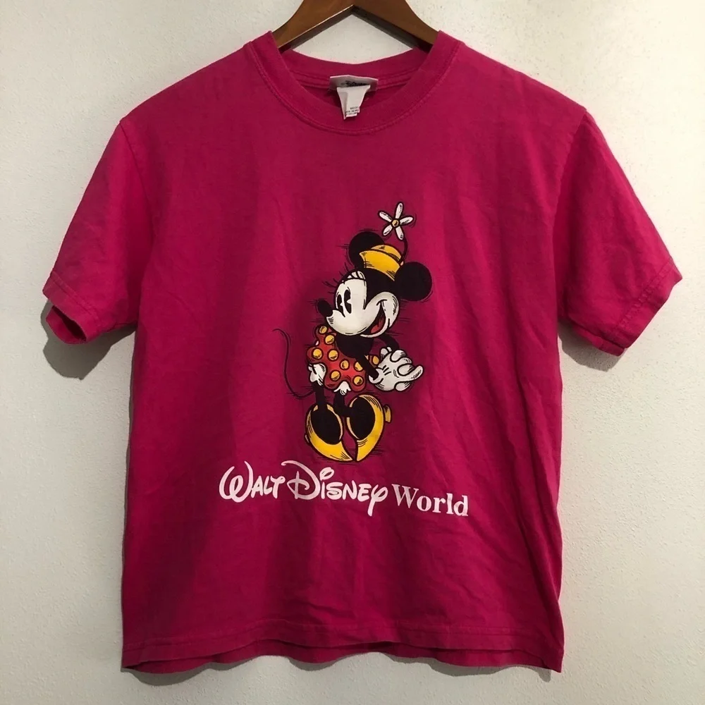 Walt Disney World Kids Minnie Mouse Tee Youth Medium